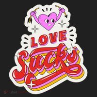 Love Sucks Funny Valentine's Day Beanie thumb 2