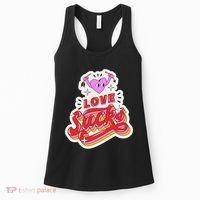 Love Sucks Funny Valentine's Day Women's Tank Top thumb 0