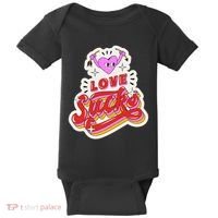 Love Sucks Funny Valentine's Day Baby Bodysuit thumb 0