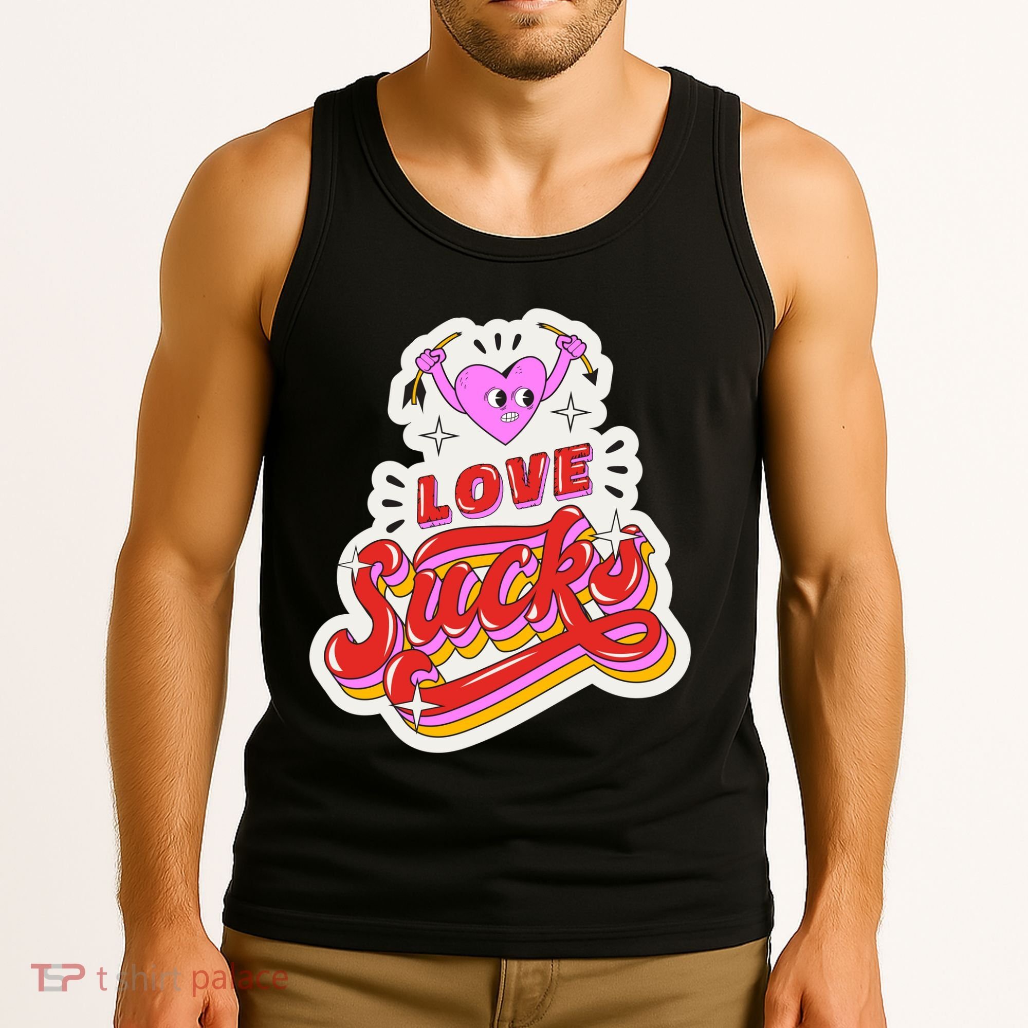 Love Sucks Funny Valentine's Day Tank Top
