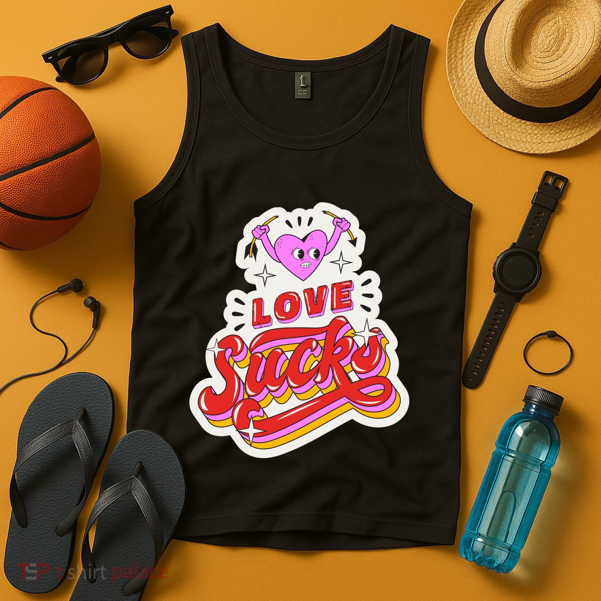 Love Sucks Funny Valentine's Day Tank Top