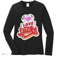 Love Sucks Funny Valentine's Day Women's Long Sleeve Shirt thumb 0