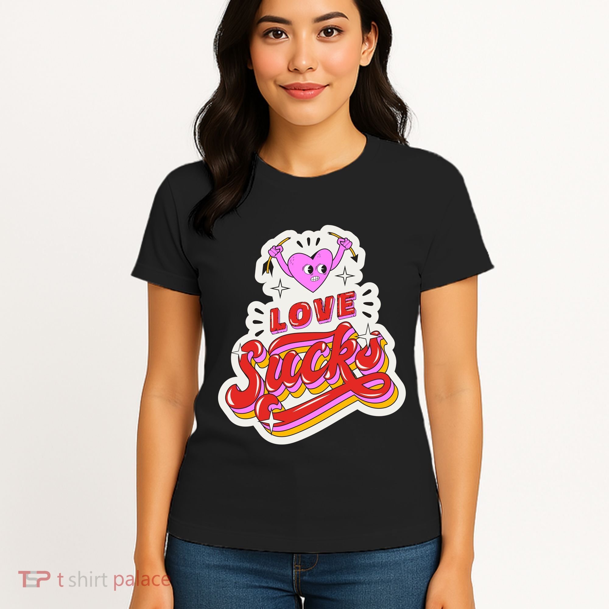 Love Sucks Funny Valentine's Day Women's T-Shirt