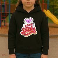 Love Sucks Funny Valentine's Day Kids Hoodie thumb 3