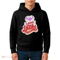 Love Sucks Funny Valentine's Day Kids Hoodie thumb 4