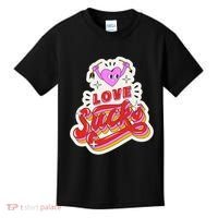 Love Sucks Funny Valentine's Day Kids T-Shirt thumb 0