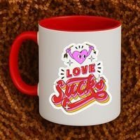 Love Sucks Funny Valentine's Day Coffee Mug thumb 2