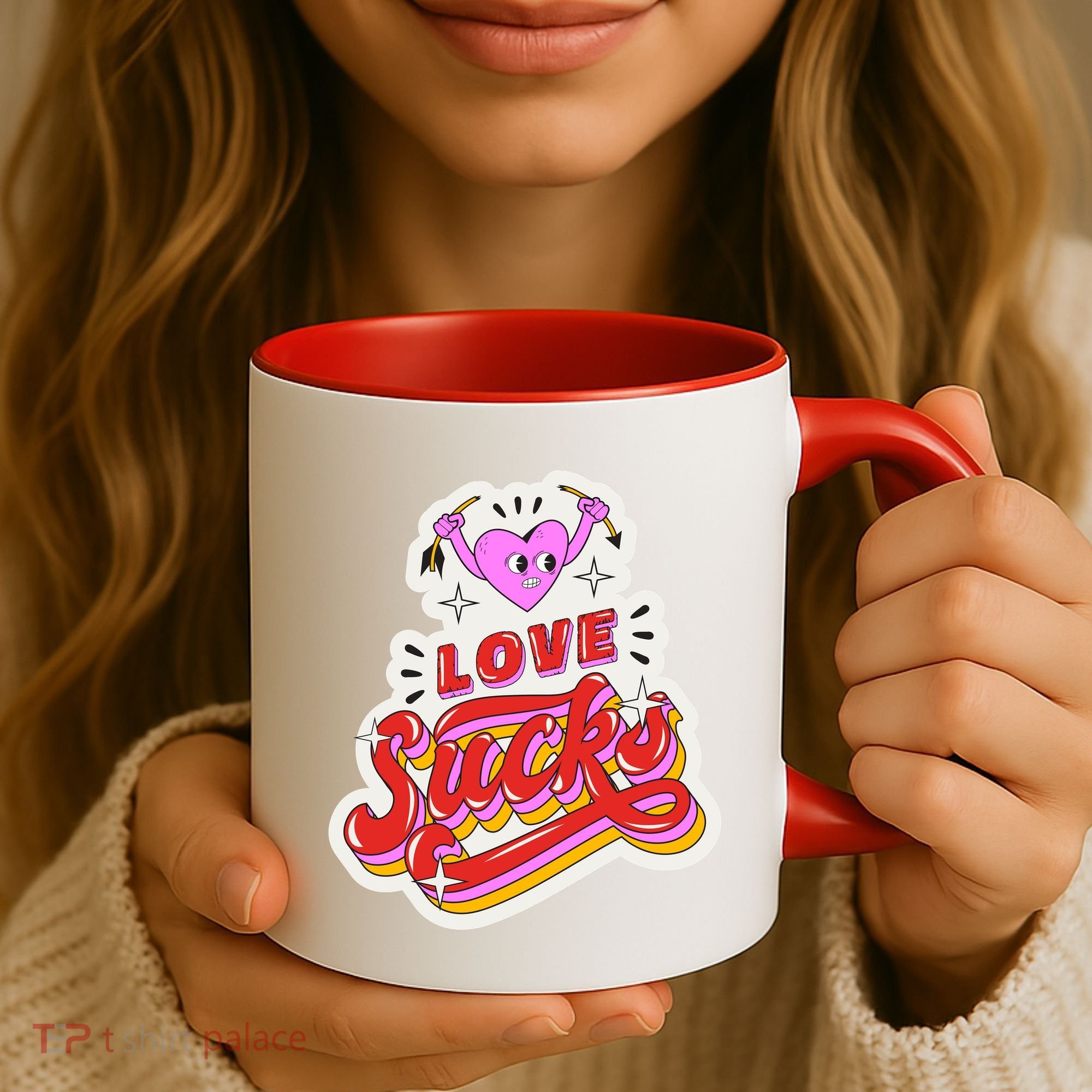 Love Sucks Funny Valentine's Day Coffee Mug
