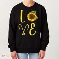 Love Sunflower And Fishing Women's Sweatshirt thumb 0