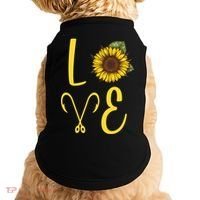 Love Sunflower And Fishing Doggie Tank thumb 0