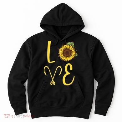Love Sunflower And Fishing Hoodie