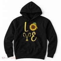 Love Sunflower And Fishing Hoodie thumb 0