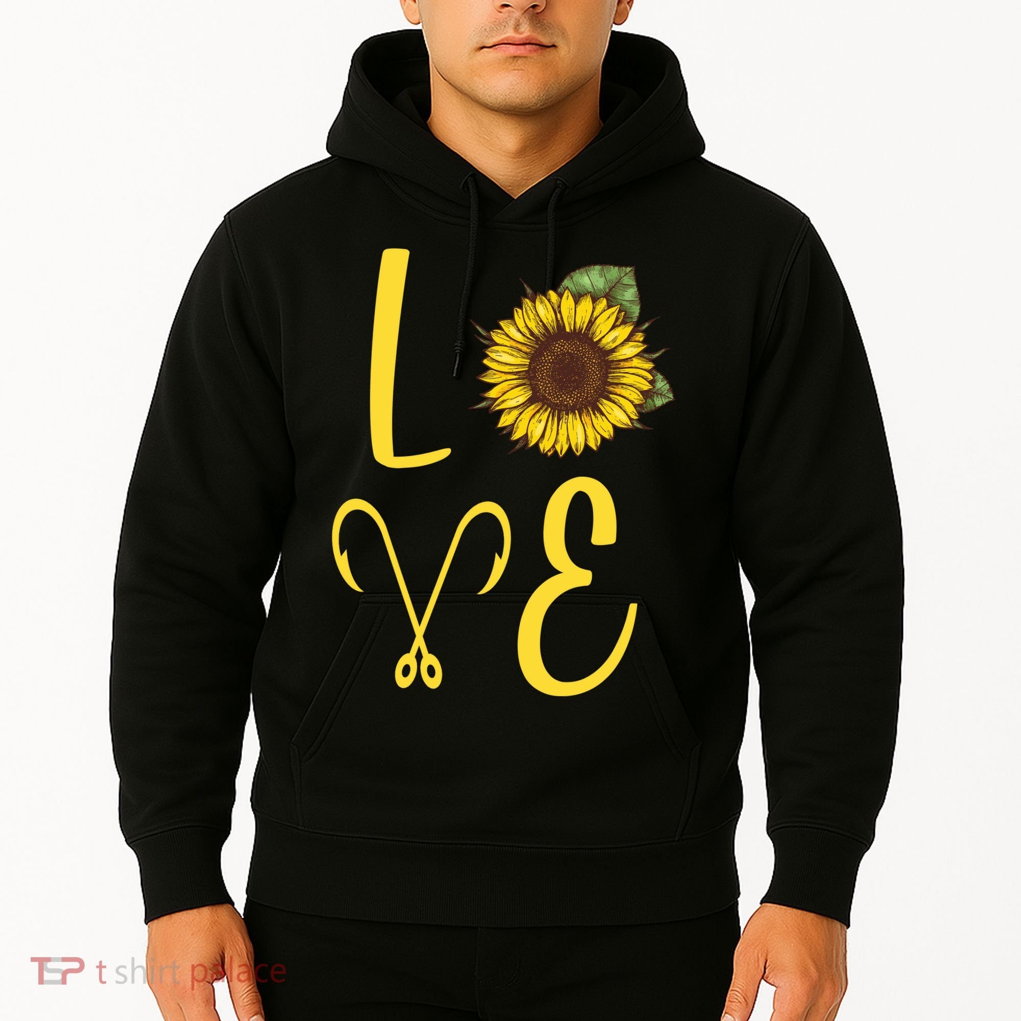 Love Sunflower And Fishing Hoodie