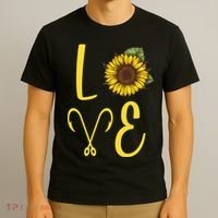 Love Sunflower And Fishing T-Shirt thumb 3