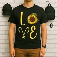 Love Sunflower And Fishing T-Shirt thumb 6