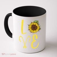 Love Sunflower And Fishing Coffee Mug thumb 0