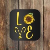 Love Sunflower And Fishing Coaster thumb 0