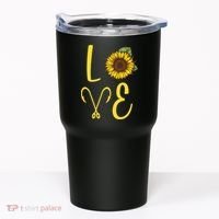 Love Sunflower And Fishing Tumbler thumb 0
