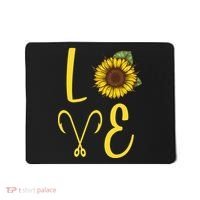 Love Sunflower And Fishing Mousepad thumb 0
