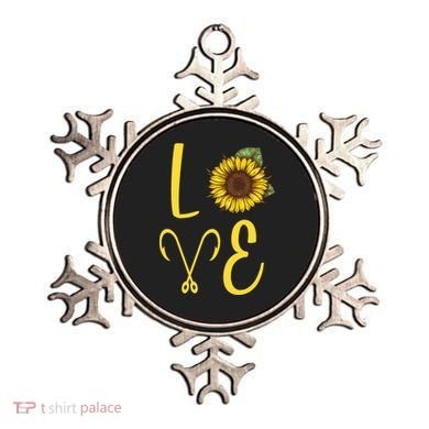 Love Sunflower And Fishing Ornament