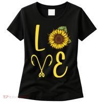 Love Sunflower And Fishing Women's T-Shirt thumb 0