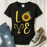 Love Sunflower And Fishing Women's T-Shirt thumb 3