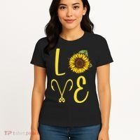 Love Sunflower And Fishing Women's T-Shirt thumb 4
