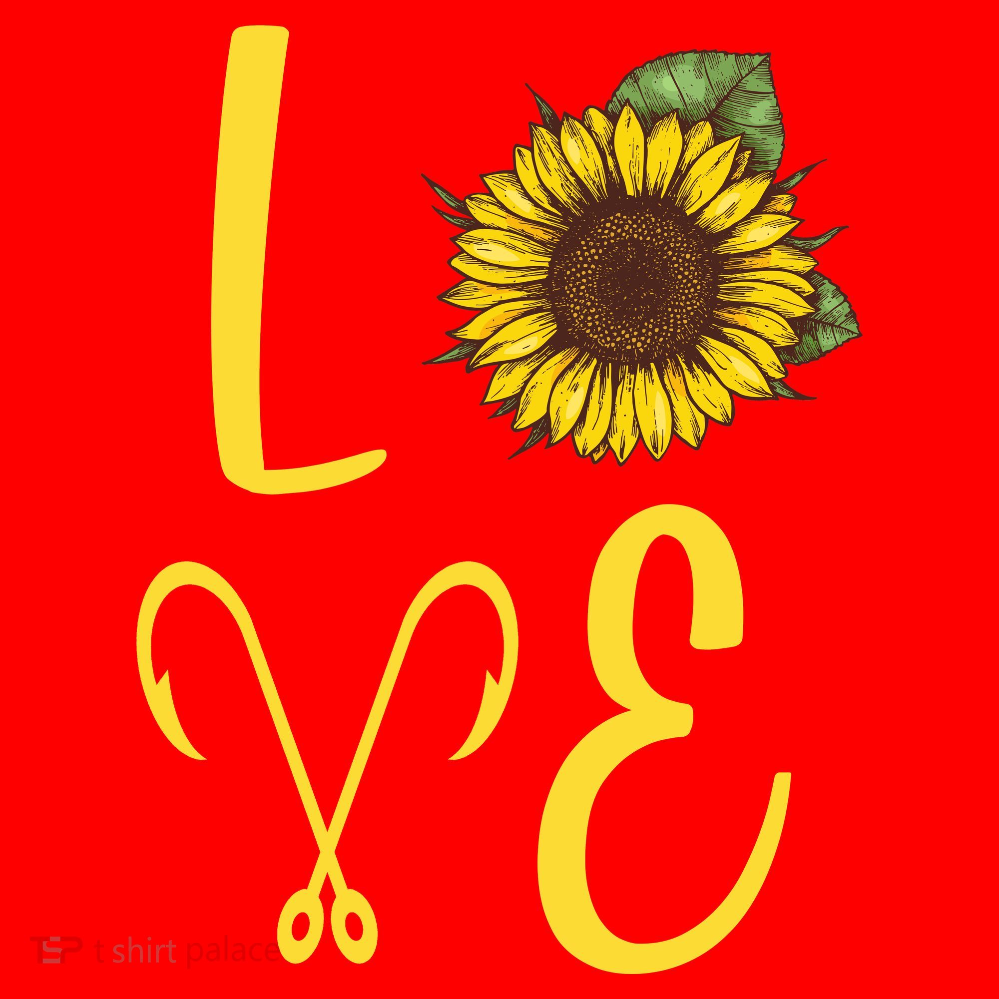 Love Sunflower And Fishing Santa Hat