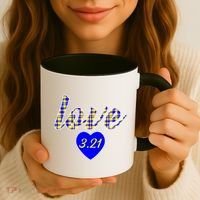 Love Support Down Syndrome Awareness Coffee Mug thumb 3