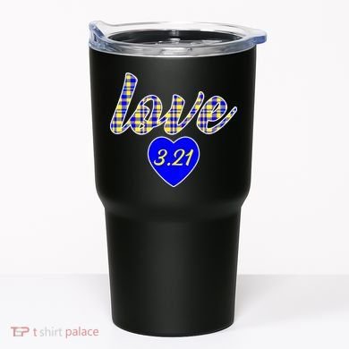 Love Support Down Syndrome Awareness Tumbler
