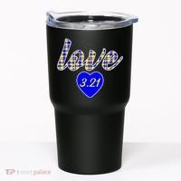Love Support Down Syndrome Awareness Tumbler thumb 0