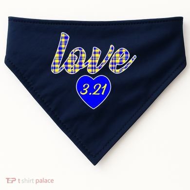 Love Support Down Syndrome Awareness USA-Made Doggie Bandana