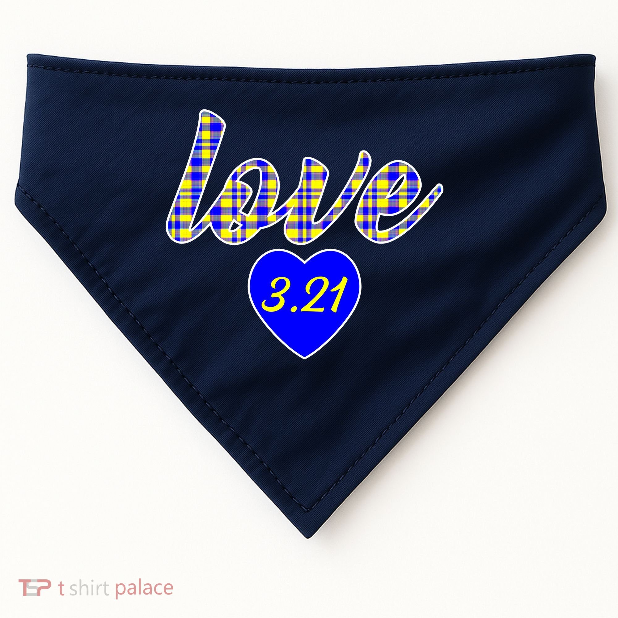 Love Support Down Syndrome Awareness USA-Made Doggie Bandana