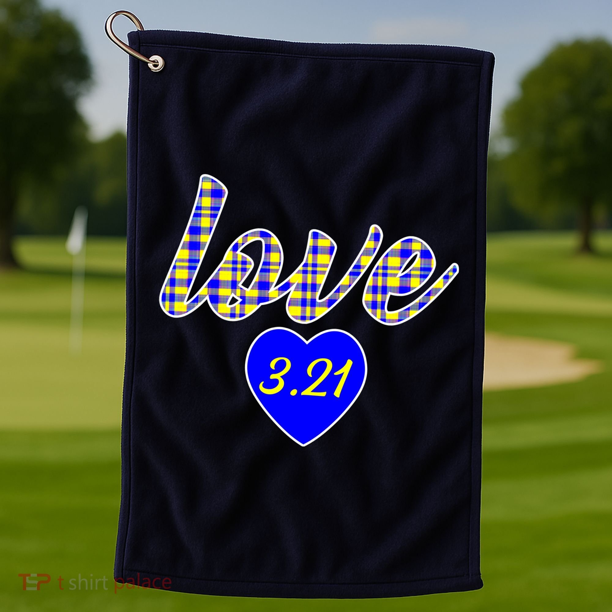 Love Support Down Syndrome Awareness Golf Towel