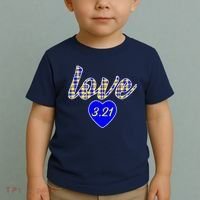 Love Support Down Syndrome Awareness Toddler T-Shirt thumb 2