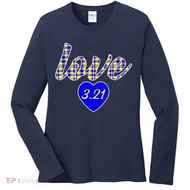 Love Support Down Syndrome Awareness Women's Long Sleeve Shirt