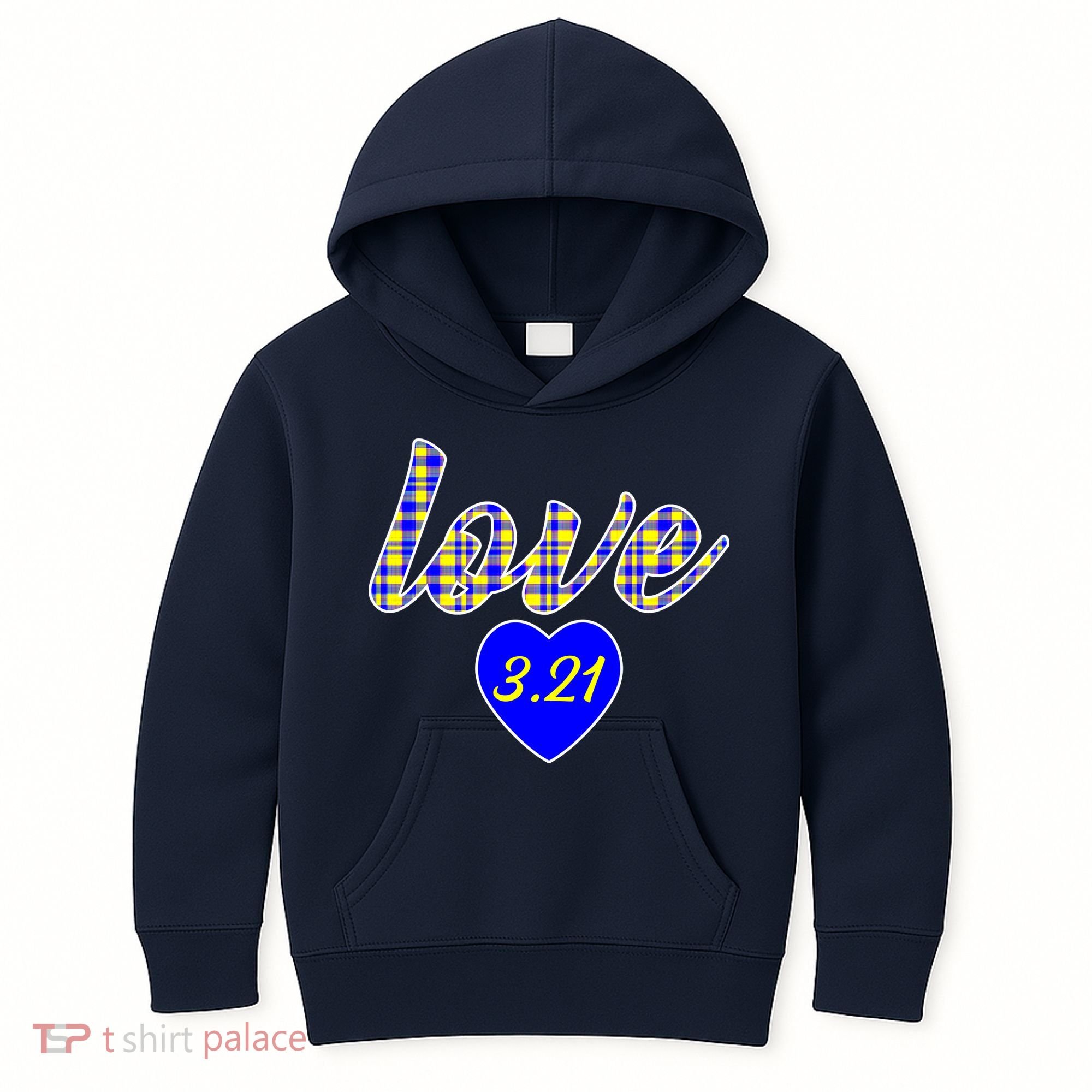Love Support Down Syndrome Awareness Kids Hoodie