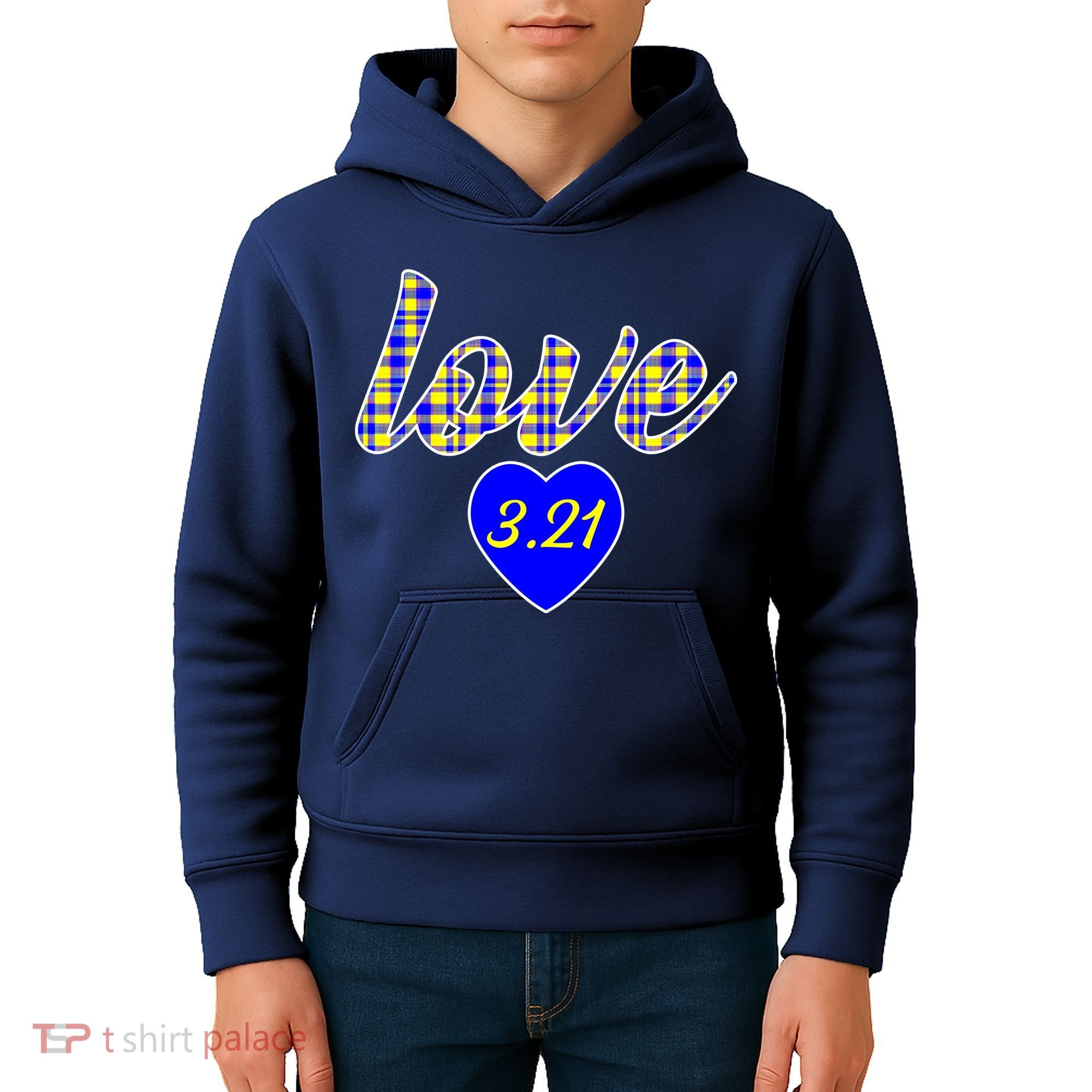Love Support Down Syndrome Awareness Kids Hoodie