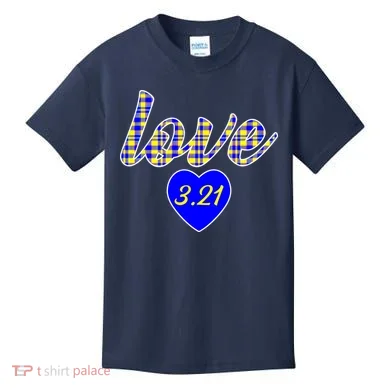 Love Support Down Syndrome Awareness Kids T-Shirt