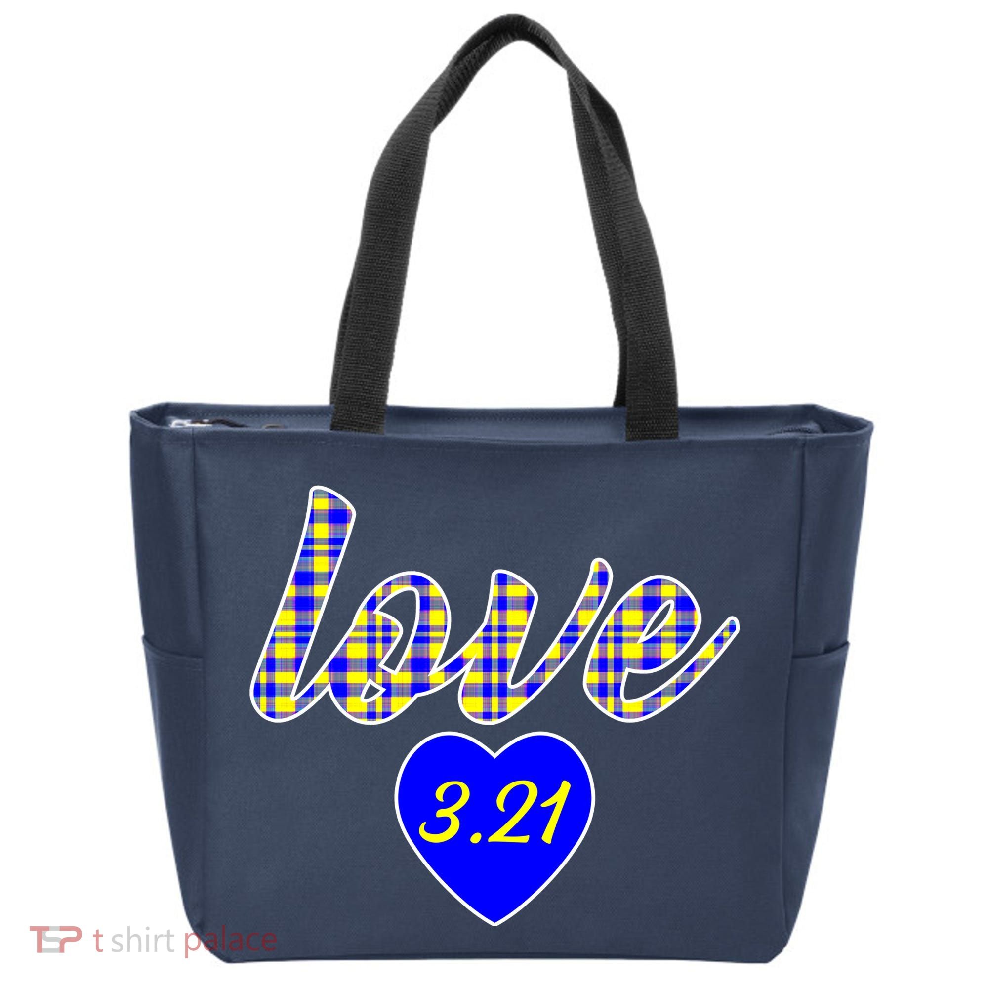 Love Support Down Syndrome Awareness Tote Bag