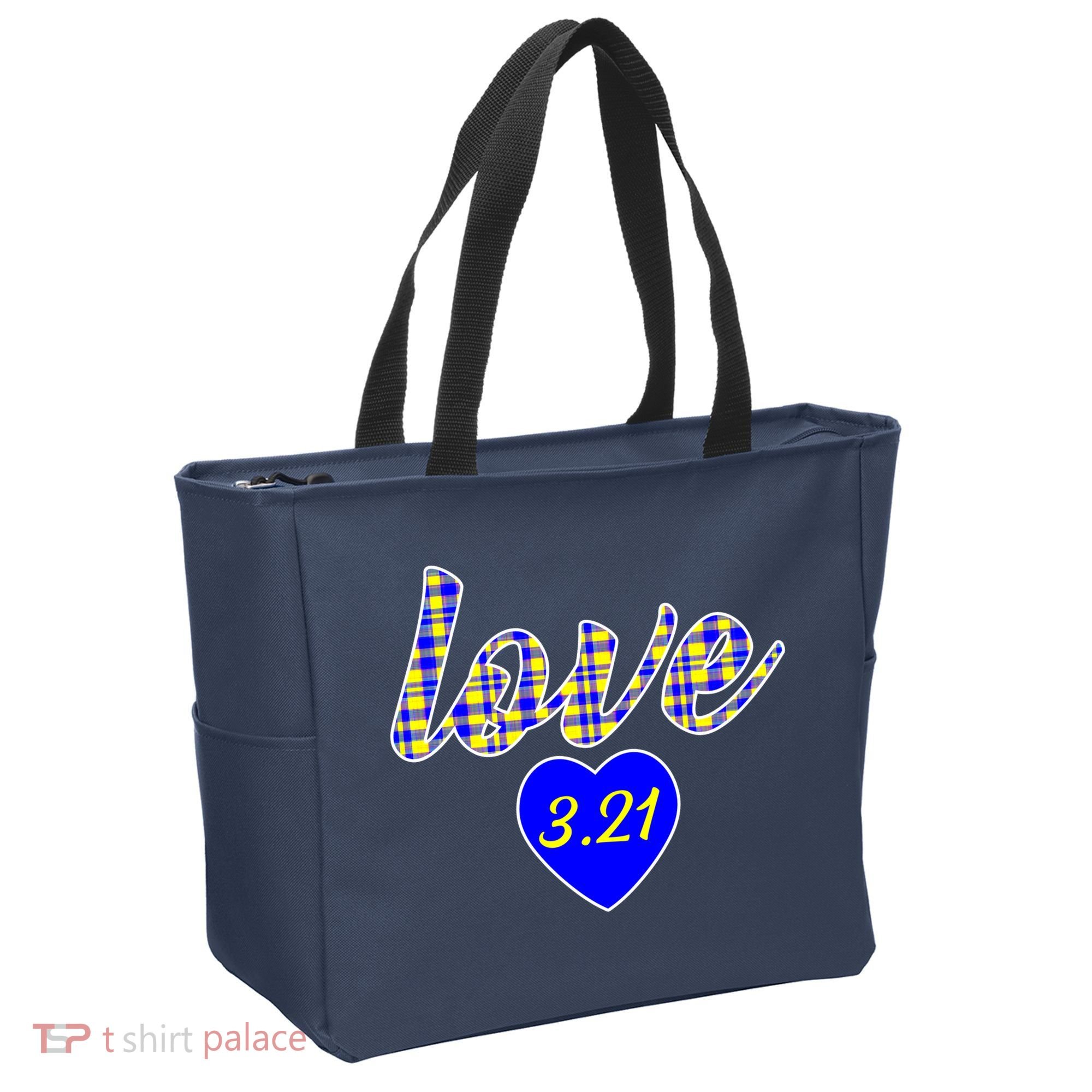 Love Support Down Syndrome Awareness Tote Bag