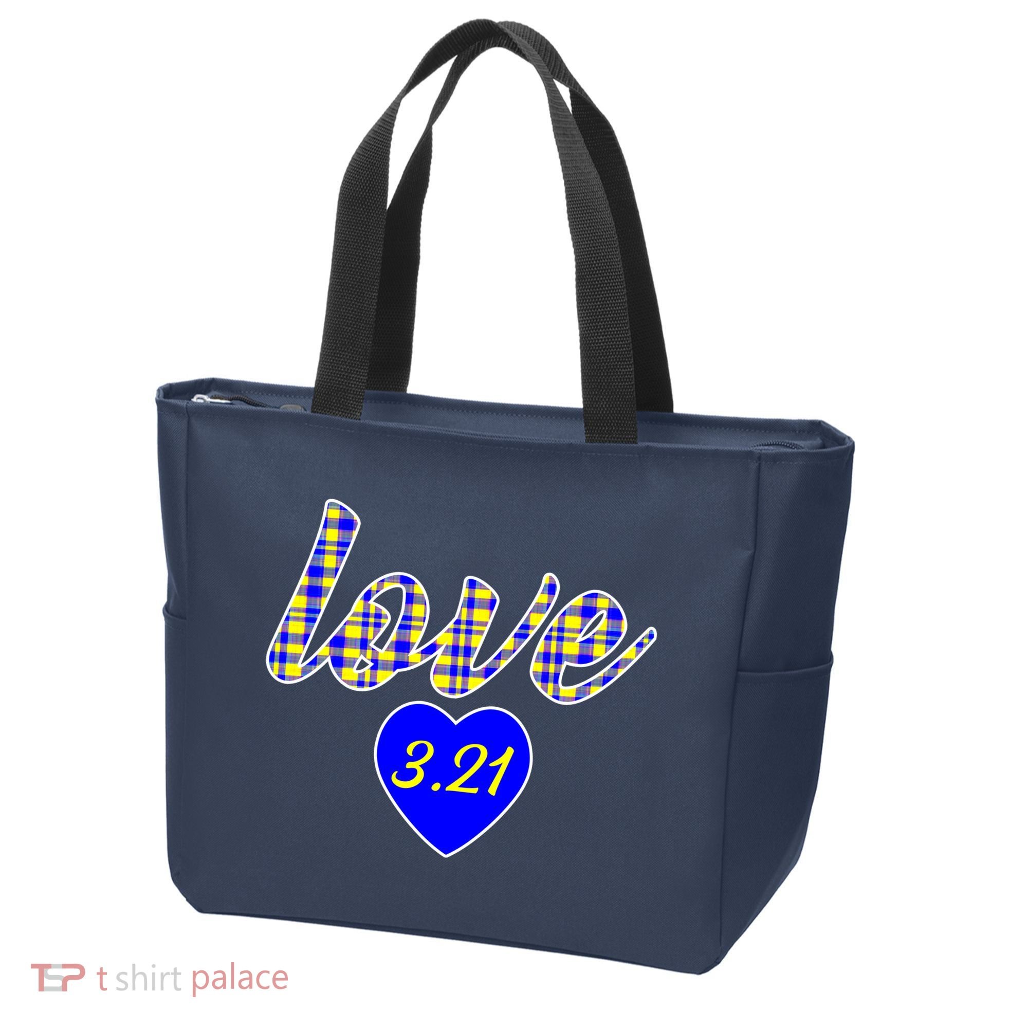 Love Support Down Syndrome Awareness Tote Bag