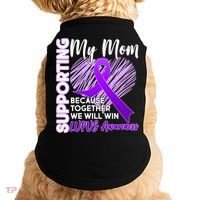 Love Support My Mom Lupus Awareness  Doggie Tank thumb 0