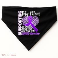 Love Support My Mom Lupus Awareness  USA-Made Doggie Bandana thumb 0