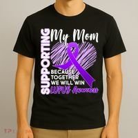 Love Support My Mom Lupus Awareness  T-Shirt thumb 3