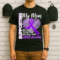 Love Support My Mom Lupus Awareness  T-Shirt thumb 6