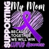 Love Support My Mom Lupus Awareness  Button thumb 1