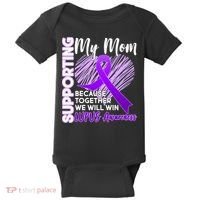 Love Support My Mom Lupus Awareness  Baby Bodysuit thumb 0