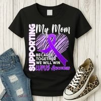 Love Support My Mom Lupus Awareness  Women's T-Shirt thumb 3