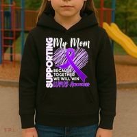 Love Support My Mom Lupus Awareness  Kids Hoodie thumb 3